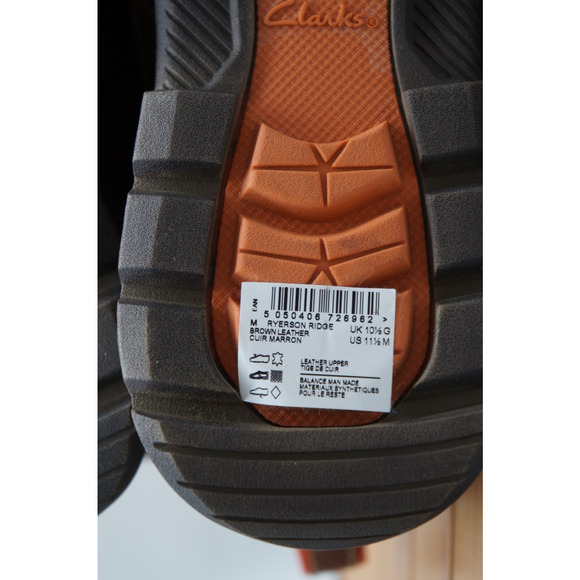 Clarks Mens Ryerson Ridge Boots , Brown lined Size 11.5 main image 10